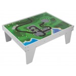 Set trenulete cu baterie cu sunete si lumini garaj masinute si trenulete cu 3 nivele Heliport Station